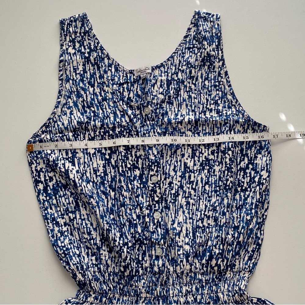 Anthropologie Splendid Waterfall Button Front Sleeveless Romper Playsuit - Picture 5 of 14